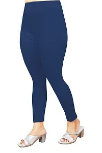 Gorgeous Trendy Ankle Length Navy Blue Women Leggings-thumb3