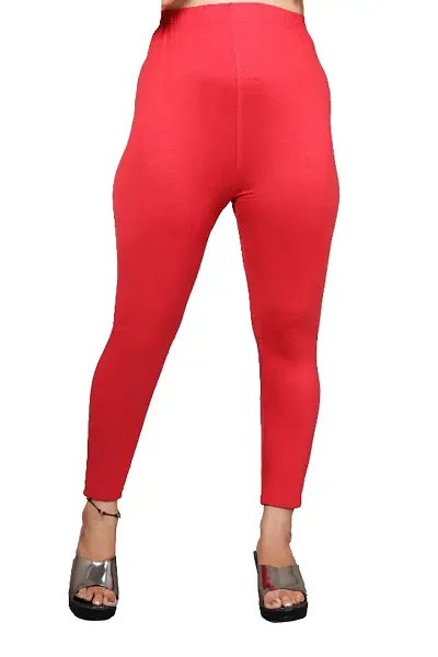 Fabulous Cotton Blend Solid Leggings For Women