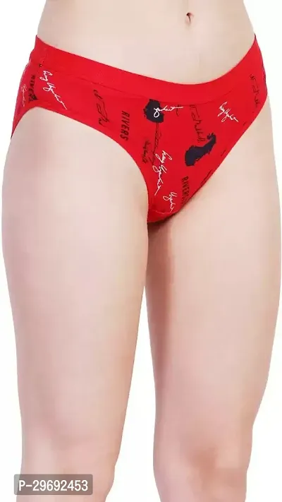 Stylish Cotton Blend Printed Brief for Women, Pack of 3-thumb2