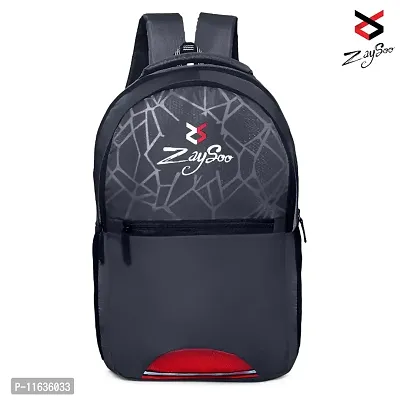 Zaysoo School Bags for Boys and Girls Genuine Backpack Coaching Bag Multiuse Bag II School Backpack( Black 25L )