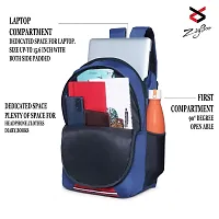 Zaysoo School Bags for Boys and Girls Genuine Backpack Coaching Bag Multiuse Bag II School Backpack (Navy Blue 25L)-thumb2