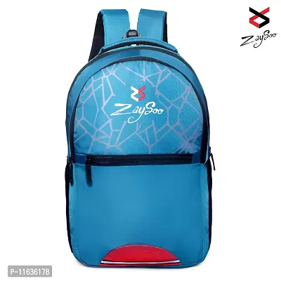 Zaysoo School Bags for Boys and Girls Genuine Backpack Coaching Bag Multiuse Bag II School Backpack( Sky Blue 25L)