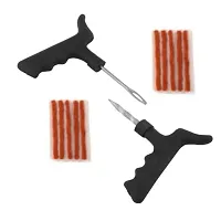 Delhi Deals Tubeless Tyre Puncture Repair Kit with 10 Strips Use for Car and Bike, Motorcycle-thumb1