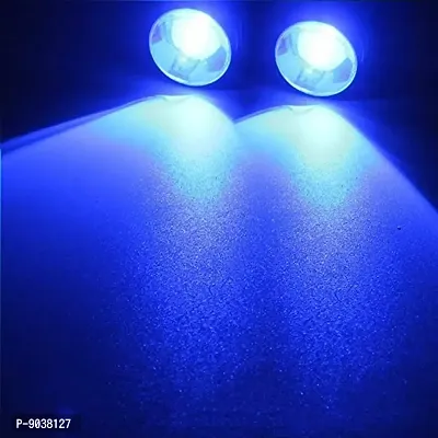12V DC Waterproof Motorcycle LED Strobe Lights Motorcycle LED Flash Warning Brake Light Lamp Compatible for Motorbikes (1 Pair,  Blue)-thumb0