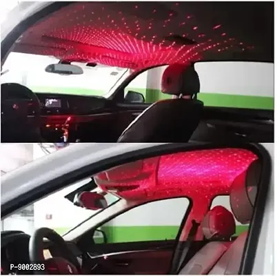 Car Light Star Projector Lights, USB Portable Adjustable Flexible Interior Car Night Lamp Decorations with Romantic Galaxy Atmosphere fit Car, Ceiling, Bedroom, Party and More-thumb2