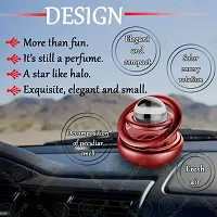 Alloy Body Car Solar Power Rotating Design Organic Fragrance Air Freshener Perfume-thumb3