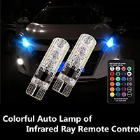 LED Parking Bulb with IR Remote for All Cars and Bikes (Pack of 2, Small, Multi-color)-thumb2