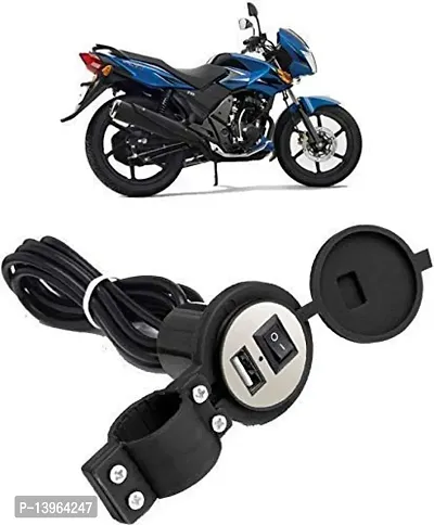 Motorcycle Bike Mobile Phone USB Charger Power Adapter 12v Waterproof Universal for All Scooters  Bikes-thumb0