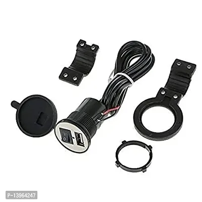 Motorcycle Bike Mobile Phone USB Charger Power Adapter 12v Waterproof Universal for All Scooters  Bikes-thumb2