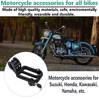 W Shaped Helmet Lock for Bikes, Scooty and Motorbike (Black)-thumb3