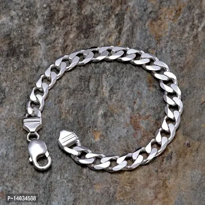 Stylish Boys Bracelet Silver Plated Stainless Steel Chain Style Silver Bracelet For Mens Jewellery Stylish Bracelets Mens Accoseries-thumb4