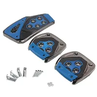 3 Pcs Non-Slip Manual CS-375 Car Pedals kit Pad Covers Set Compatible all types of cars(Blue)-thumb1