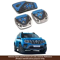 3 Pcs Non-Slip Manual CS-375 Car Pedals kit Pad Covers Set Compatible all types of cars(Blue)-thumb2