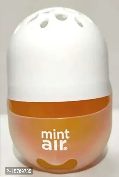 Mint Air Gel Car Perfume |Water Based Car Air Freshener - Orange (100g)-thumb0