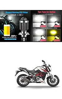 Led Headlight Bulb with Lens 28W Two Color White/Yellow Light H4 Lamp Compatible With For Bike .-thumb3