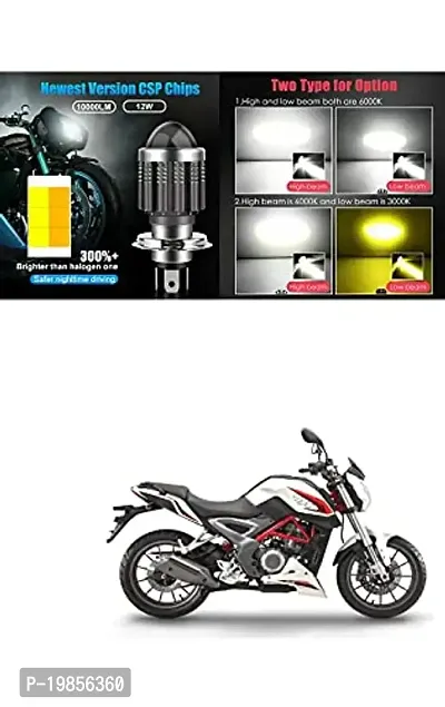 Led Headlight Bulb with Lens 28W Two Color White/Yellow Light H4 Lamp Compatible With For Bike .-thumb4