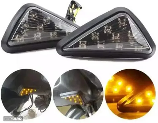 Front LED Indicator Light for Yamaha R15 V2, Ninja 250, CBR 250, R15, R15 (AMBER)-thumb0