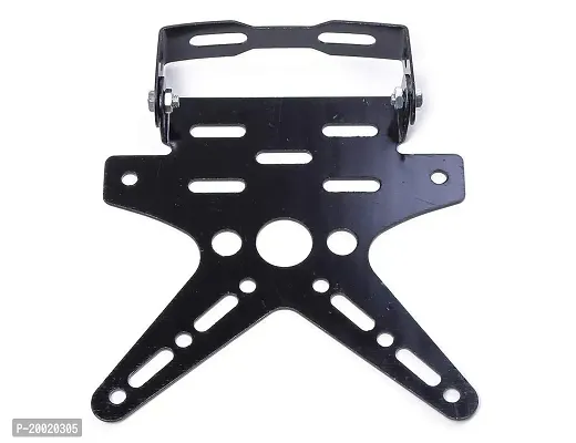 Adjustable Tail Tidy Number Plate Holder/License Plate Holder Bracket for Yamaha R15 V3 (Black) Bike Number Plate (Aluminium 10 cm x 15 cm)-thumb4