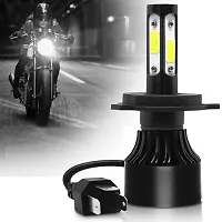 H4 Led Bike Headlight Bulb, 40W/3600 Lumens Super Bright LED Headlight Conversion Kit for Bikes  Scooty 6000K Pure White, Pack of 1-thumb3