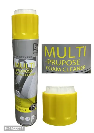 Car and Bike Multi Purpose Foam Cleaner for Interiors Surfaces/Seats/Dashboard/Tyres/Doors Plastics/Fabrics Upholstery and Leather 1pc 650ml-thumb0
