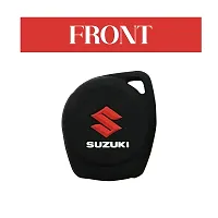 Car-Dec� Black Silicone Car Key Cover Set of 2 pcs for Maruti Suzuki-thumb3
