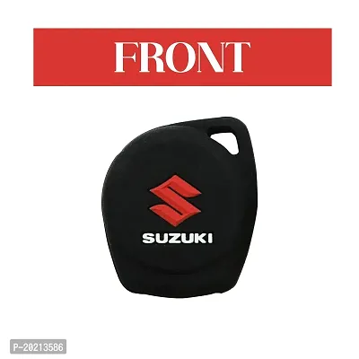 Car-Dec� Black Silicone Car Key Cover Set of 2 pcs for Maruti Suzuki-thumb4