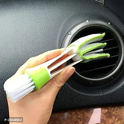 Multipurpose Microfibre Double Sided Car AC Vent Cleaning Brush, Blinds, Keyboard - Pack of Two-thumb2