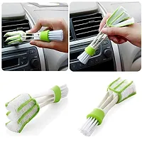 Multipurpose Microfibre Double Sided Car AC Vent Cleaning Brush, Blinds, Keyboard - Pack of Two-thumb2