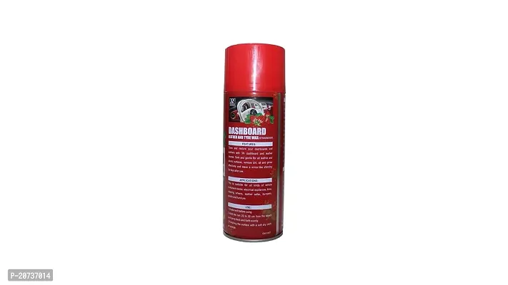 Car Wax Polish Spray for Leather Seat, Dashboard, Plastic, Rubber, Tyres (Stawberry Fragrance)-thumb3