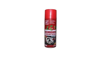 Car Wax Polish Spray for Leather Seat, Dashboard, Plastic, Rubber, Tyres (Stawberry Fragrance)-thumb3