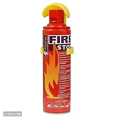 Aluminium 500 ml Fire Extinguisher Spray with Stand for Car and Home Pack of 1-thumb0