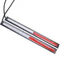Daytime Running LED Light Strip DRL Lamp for Cars Super Bright Dual Colour Red  Blue with 2 Double Tape Strips 2 PCS-thumb2