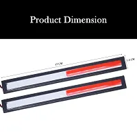 Daytime Running LED Light Strip DRL Lamp for Cars Super Bright Dual Colour Red  Blue with 2 Double Tape Strips 2 PCS-thumb3