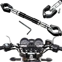 Handlebar Cross Bar Steering Wheel Strength Handle Lever Universal for All Bikes (Black)-thumb4