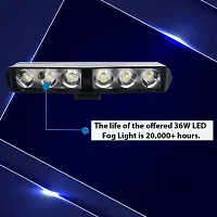 Delhi Deals 6 LED Light Bar 36W 6500K Super Bright Spot Work Light With Flashing/Blinking Inbuilt Pods Single Row Off Road Driving Light Fog Light Waterproof Bike SUV Car Truck12V (Pack of 2)-thumb2