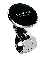 I-Pop Car Steering Knob, Wheel Spinner Knob, 360deg; Rotation Booster for Tata Aria (Black)-thumb2