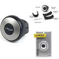 I-Pop Mini Car Steering Knob| Spinner |Power Holder  Silver Black-thumb1