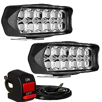 High Beam 12 Led Light 100% Waterproof For Car Bike Bulb Fit To All Model Of Any Vehicle (12 Led), White-thumb3