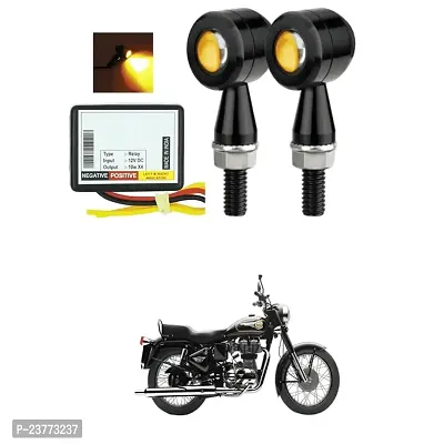 Universal Multimode Aluminum Bullet Shape Turn Signal Lights Indicator + 16 Modes Flasher motorcycle Universal for All Bikes Models Turn Signal Lights Motorcycle