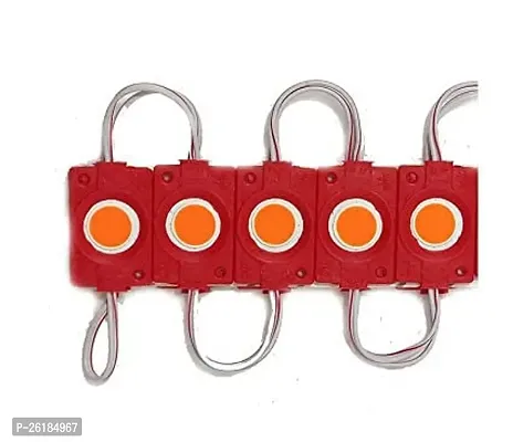COB LED Module Ultra Bright DC 12V Light / Strip Light / Lamp Bead Chip Waterproof / Module Lights with Double Adhesive Glue (RED) Pack of 5