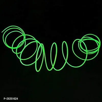 Wire Car Interior Light Ambient Neon Light for All Car Models with Lighter Socket (Green, 5 Meter)-thumb0