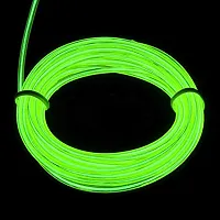 Wire Car Interior Light Ambient Neon Light for All Car Models with Lighter Socket (Green, 5 Meter)-thumb1