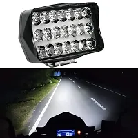 21 Led Fog Light (white) For Car, Bus, Truck, Motorbike , Fog Lamp Car, Motorbike, Truck LED (12 V, 40 W) Pack of 2 + 1 On/Off Switch-thumb1