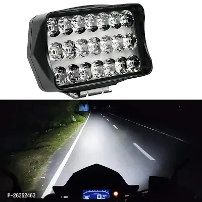 21 Led Fog Light (white) For Car, Bus, Truck, Motorbike , Fog Lamp Car, Motorbike, Truck LED (12 V, 40 W) Pack of 2 + 1 On/Off Switch-thumb2