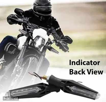 Double Side Bike Led Indicator Light Universal 2 Pcs Dual Color LED Bike Motorcycle Indicators Turning Lights-thumb3
