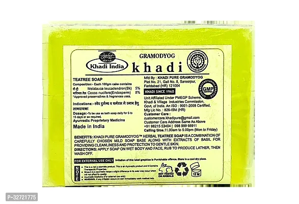 Khadi Pure Herbal Teatree Soap 125g Pack of 4 500g-thumb2