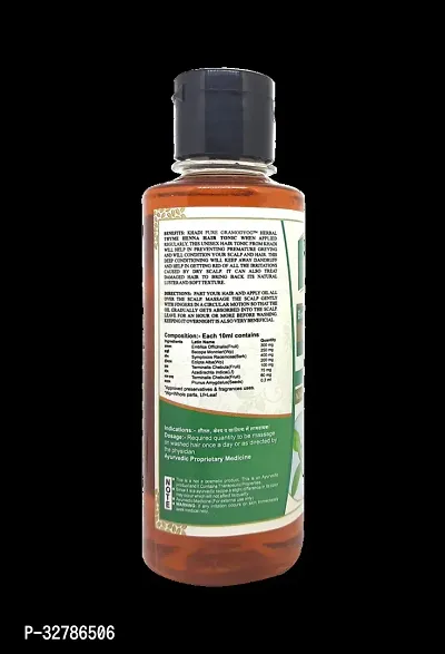 Khadi Pure Herbal Thyme Henna Hair Tonic Oil-210 ml-thumb2