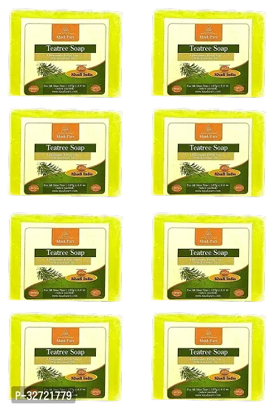 Khadi Pure Herbal Teatree Soap 125g Pack of 8 1000g