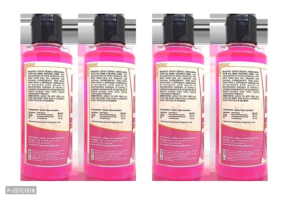 Khadi Pure Herbal Rose Body Wash SLS Paraben Free 210 ml Pack of 4 840 ml-thumb2