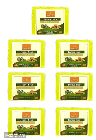 Khadi Pure Herbal Teatree Soap 125g Pack of 7 875g